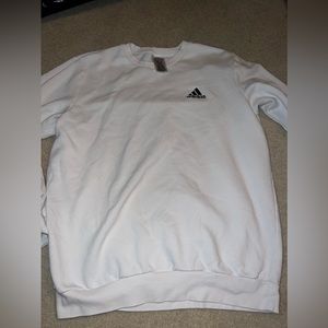 White Adidas Crewneck.